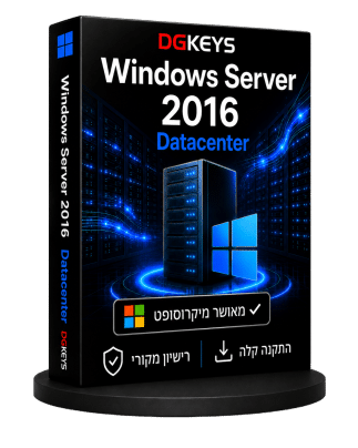 Windows Server 2016 Datacenter רישיון דיגיטלי מקורי