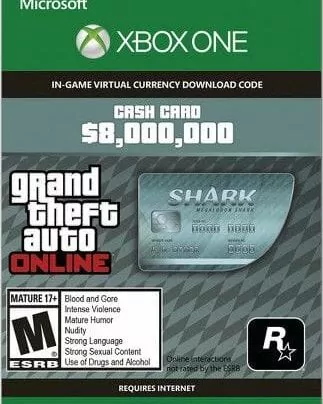 Grand Theft Auto Online (GTA V): Megalodon Shark Cash Card 8,000,000 – Xbox One - DGKeys