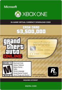 Grand Theft Auto Online (GTA V): The Whale Shark Cash Card 3,500,000 – Xbox One - DGKeys