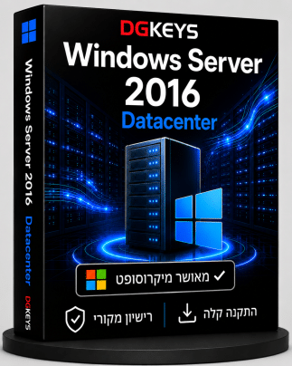 Windows Server 2016 Datacenter קוד דיגיטלי מקורי לשרתים וסביבות IT DGKeys