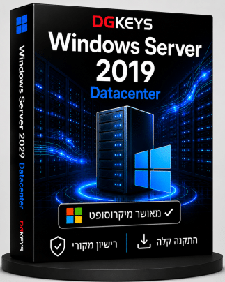 Windows Server 2019 Datacenter רישיון שרת דיגיטלי מקורי לעסקים DGKeys