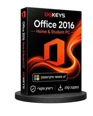 Microsoft Office Home & Student 2016 למחשב PC