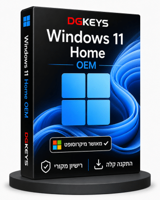 Windows 11 Home OEM קוד הפעלה דיגיטלי מקורי למחשב ביתי DGKeys