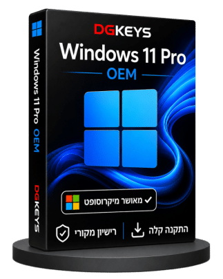 Windows 11 Pro OEM רישיון דיגיטלי למחשב אחד