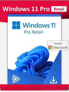 Windows 11 Pro Retail - ווינדוס 11 פרו ריטייל