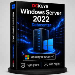 Windows Server 2022 Datacenter רישיון דיגיטלי מקורי לשרתים ועסקים DGKeys