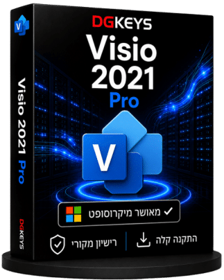 Microsoft Visio 2021 Pro ליצירת תרשימים ודיאגרמות במחשב Windows