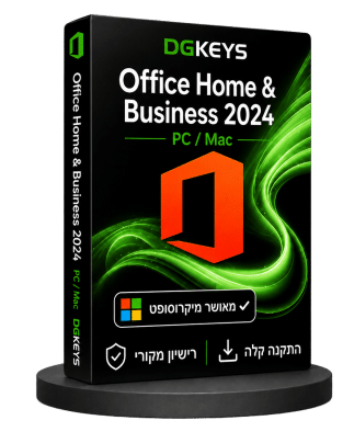 Microsoft Office Home & Business 2024 למחשב PC או Mac