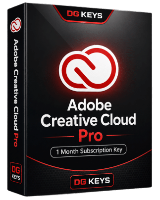 Adobe Creative Cloud Pro מפתח מנוי לחודש אחד