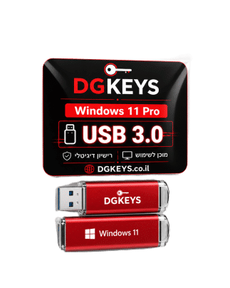 ערכת התקנה Windows 11 Pro USB 3.0 עם רישיון דיגיטלי